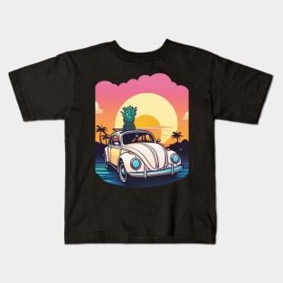 "Endless Sunset Roads: Where the Journey Becomes the Destination" Kids T-Shirt